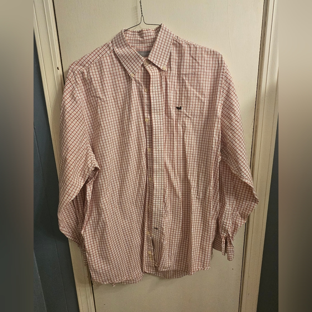 Southern Marsh Checkered Shirt - Red and White